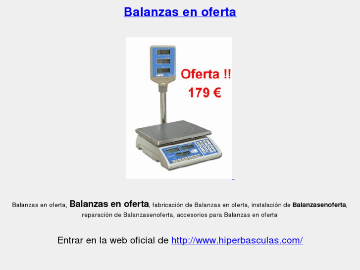 www.balanzasenoferta.com
