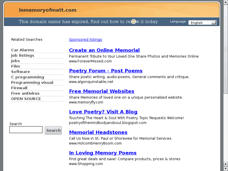 www.inmemoryofmatt.net