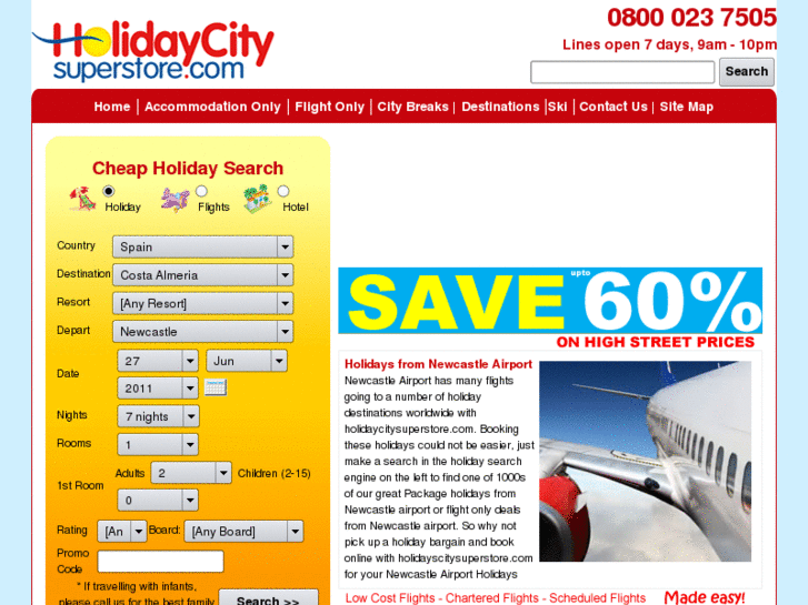 www.newcastleairportholidays.com