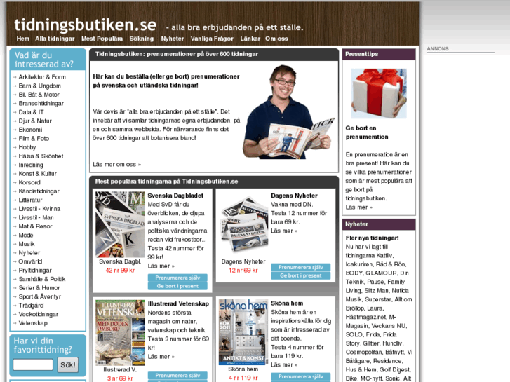 www.tidningsbutiken.se