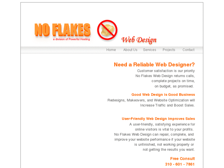 www.noflakeswebdesign.com