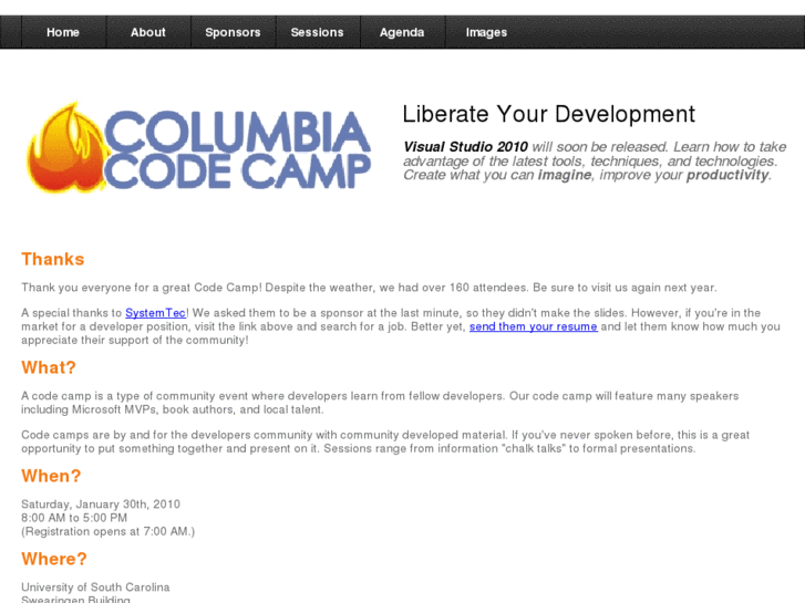 www.columbiacodecamp.com