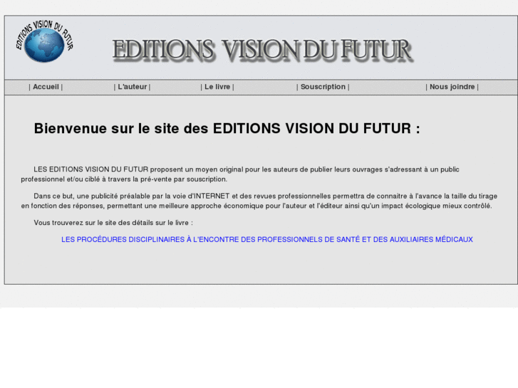 www.editionsvisiondufutur.com