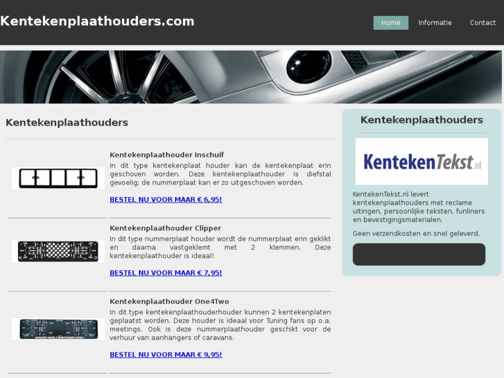 www.kentekenplaathouders.com