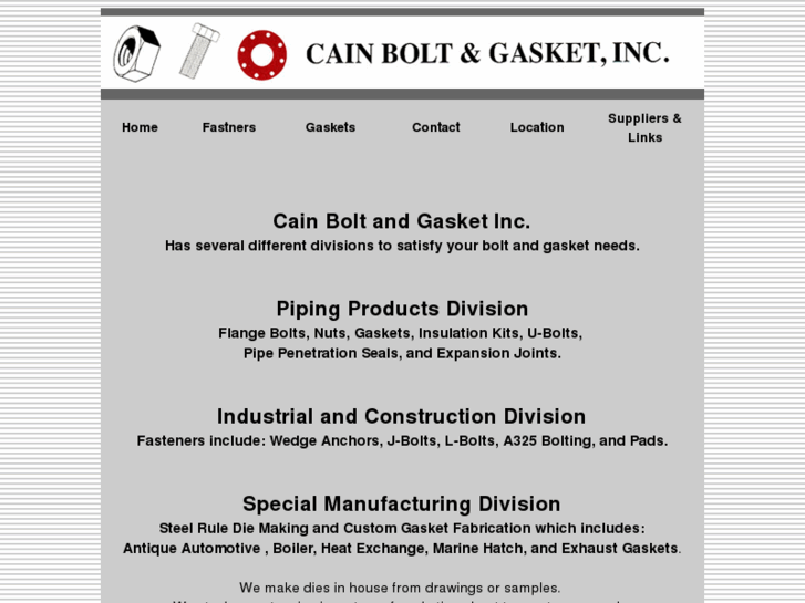 www.cainboltandgasket.com