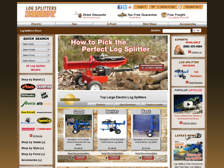 www.comparelogsplitters.com