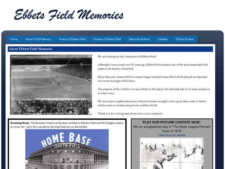 www.ebbetsfieldmemories.com