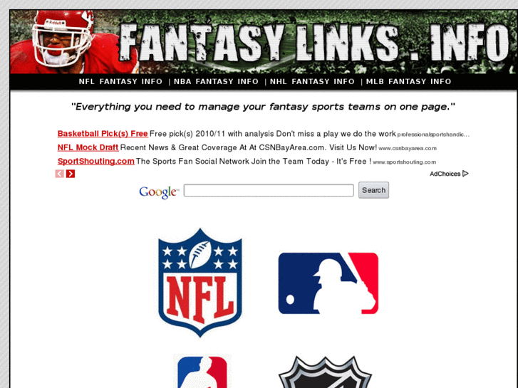 www.fantasylinks.info