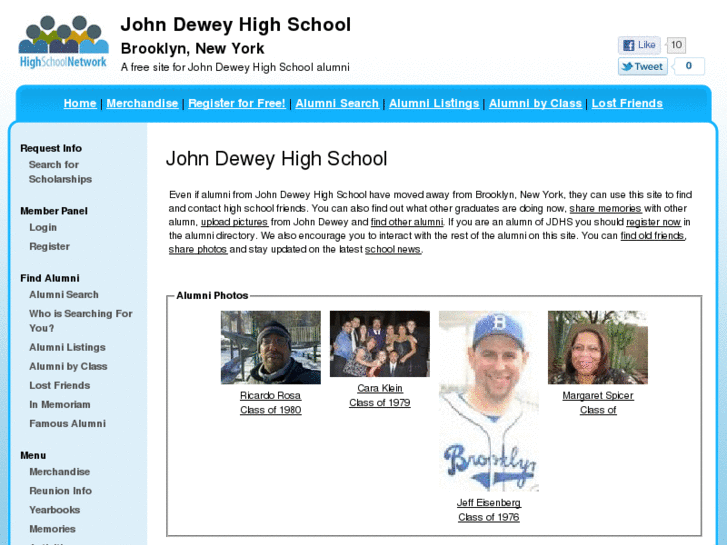 www.johndeweyhighschoolalumni.com