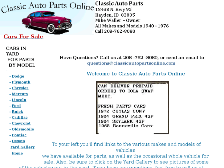 www.classicautopartsonline.com