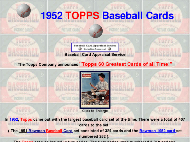 www.1952toppsbaseballcards.com