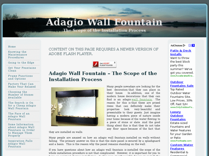 www.adagiowallfountain.com