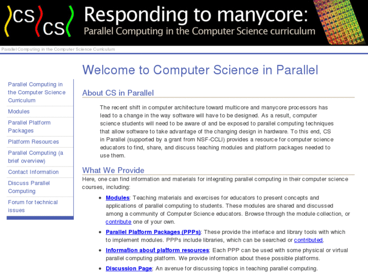 www.csinparallel.org