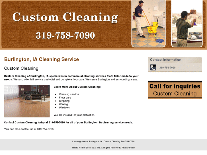 www.customcleaningia.com