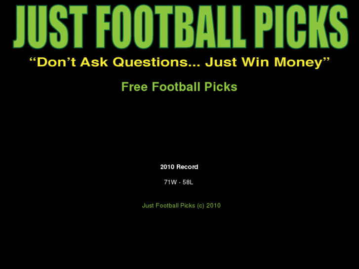 www.justfootballpicks.com