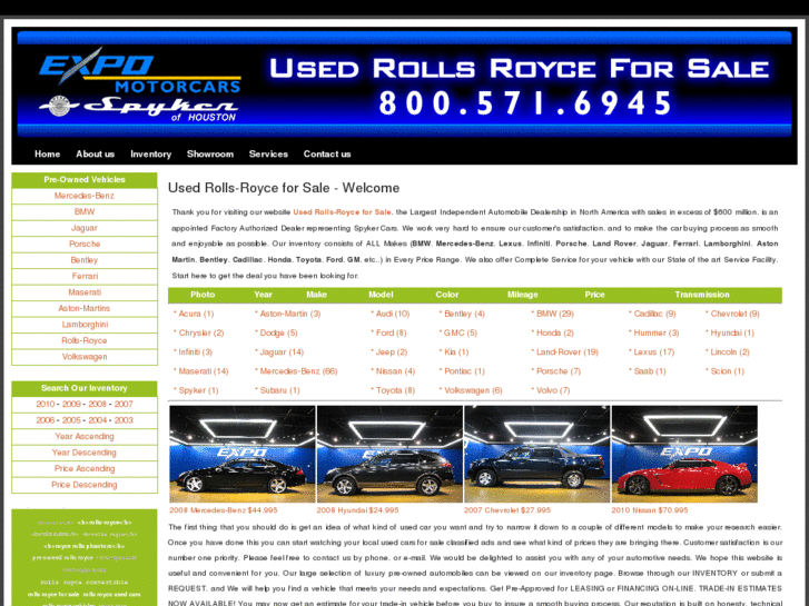 www.usedrollsroyceforsale.net