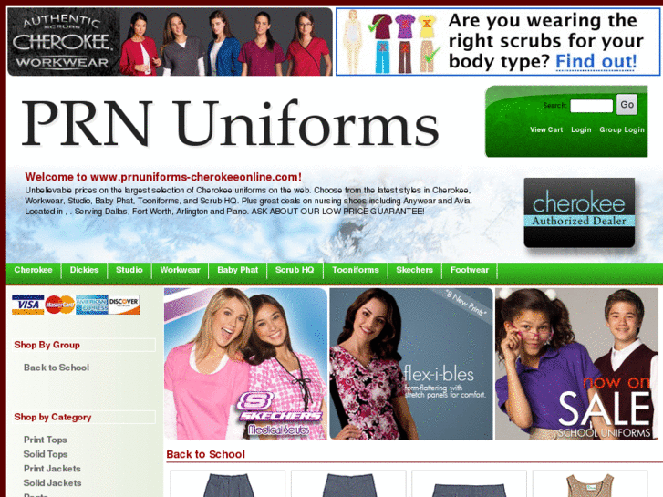 www.prnuniforms-cherokeeonline.com