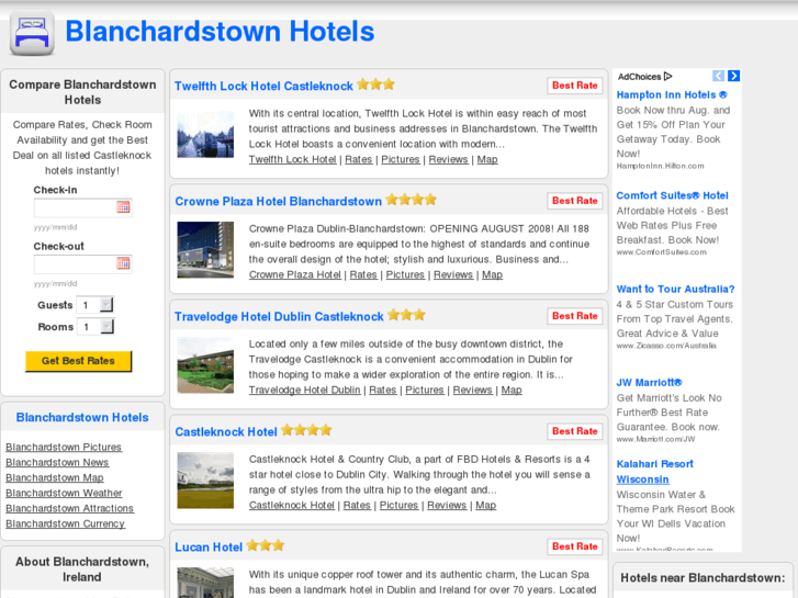 www.blanchardstownhotels.com