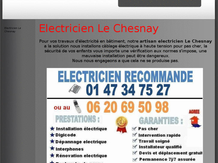 www.electricienlechesnay.org