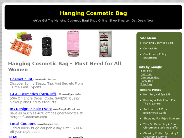 www.hangingcosmeticbag.net