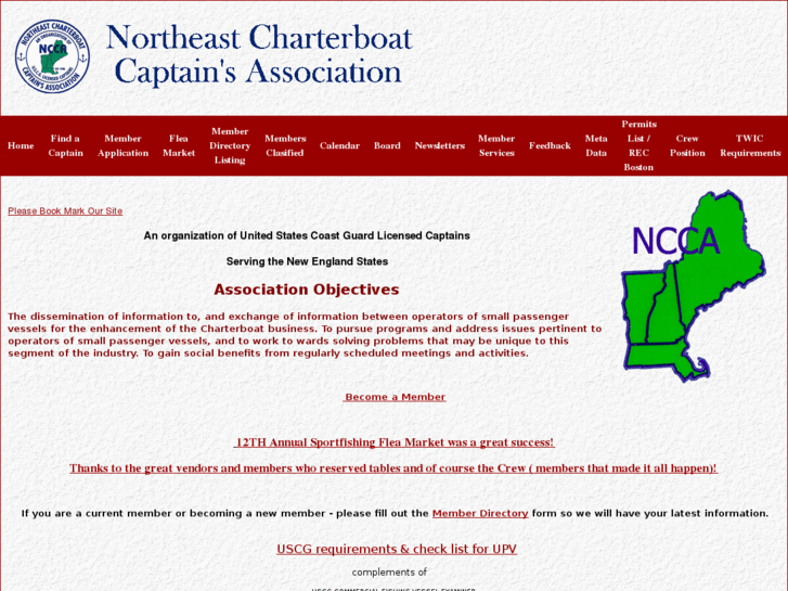 www.northeastcharterboatcaptainsassociation.com