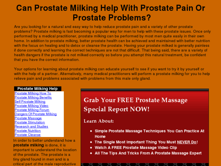 www.prostatemilking.org