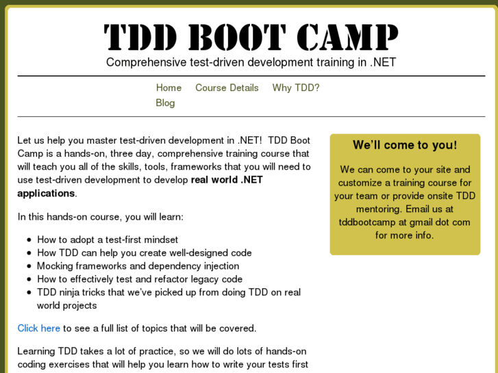 www.tddbootcamp.net