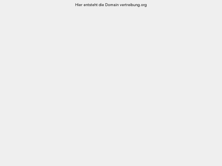 www.vertreibung.org