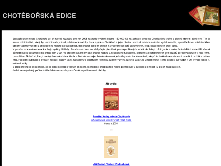 www.choteborskaedice.cz