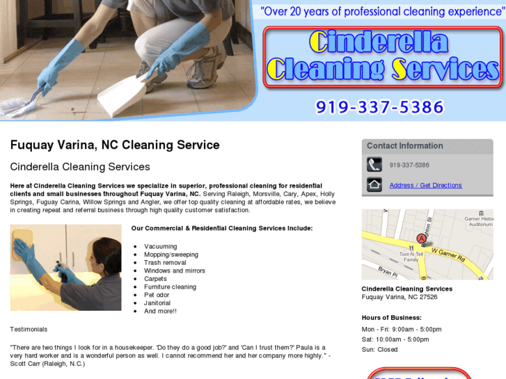 www.cinderellacleaningnc.net