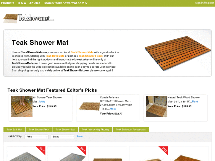 www.teakshowermat.com