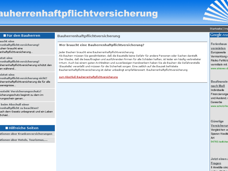 www.bauherrenhaftpflichtversicherung.info