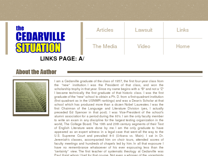 www.cedarvillesituation.com