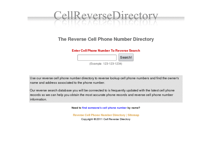 www.cellreversedirectory.com