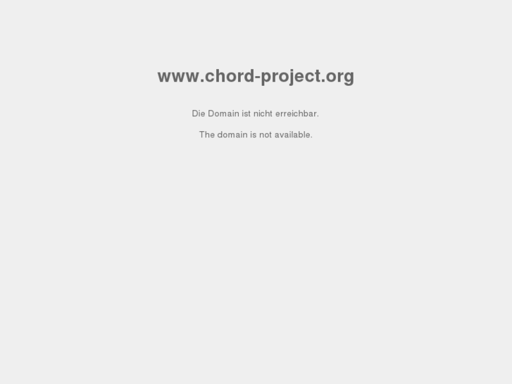 www.chord-project.org