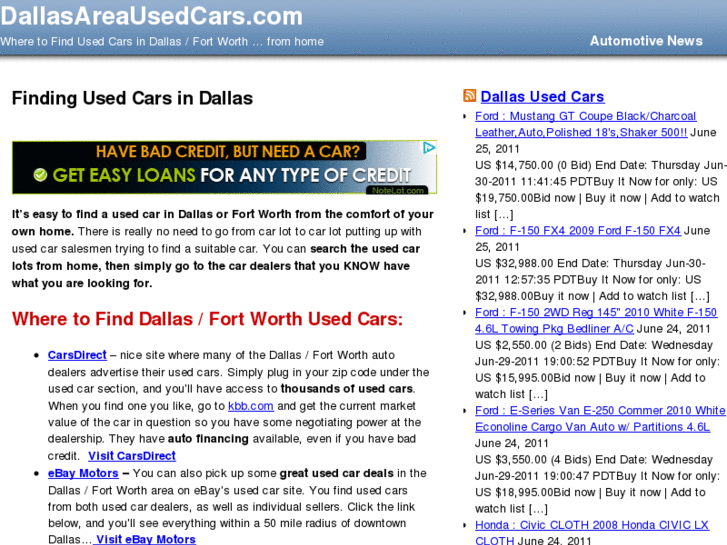 www.dallasareausedcars.com