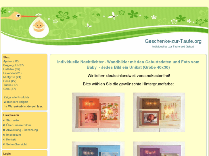 www.geschenke-zur-taufe.org