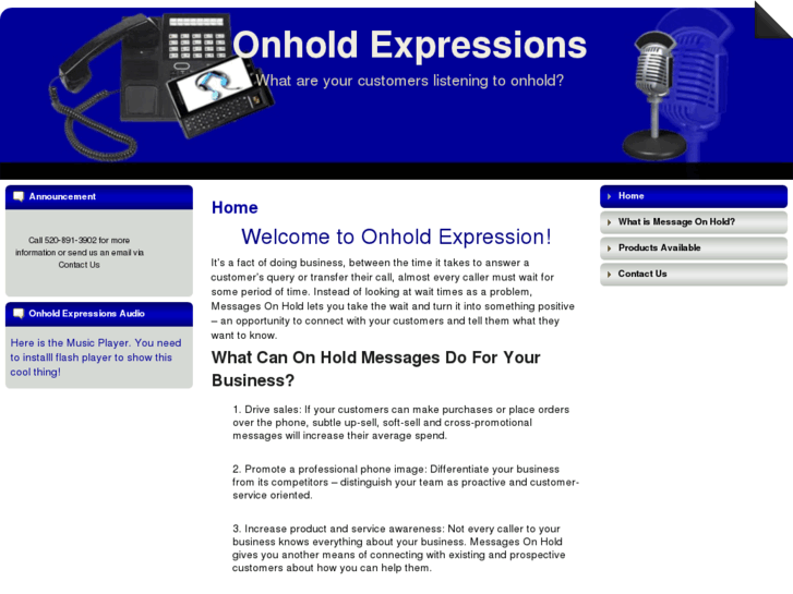 www.onholdexpressions.com