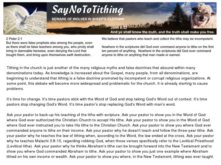 www.saynototithing.com