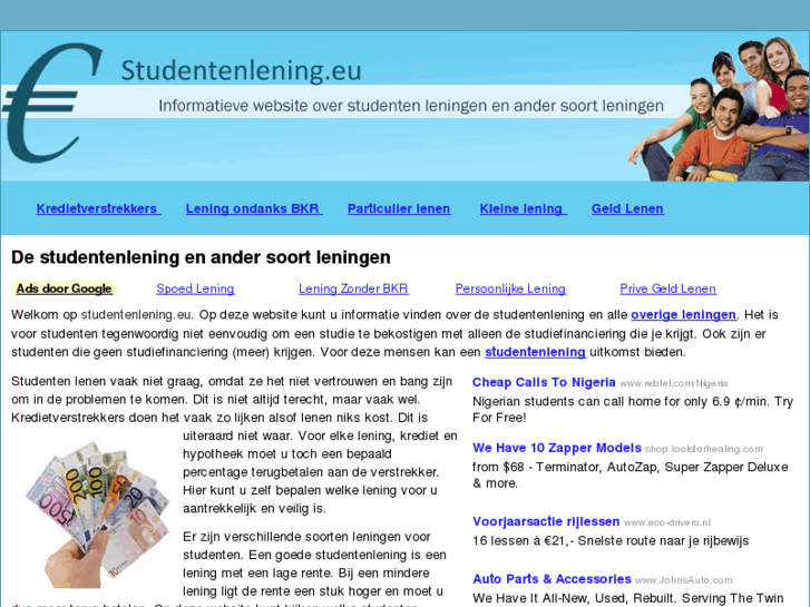 www.studentenlening.eu