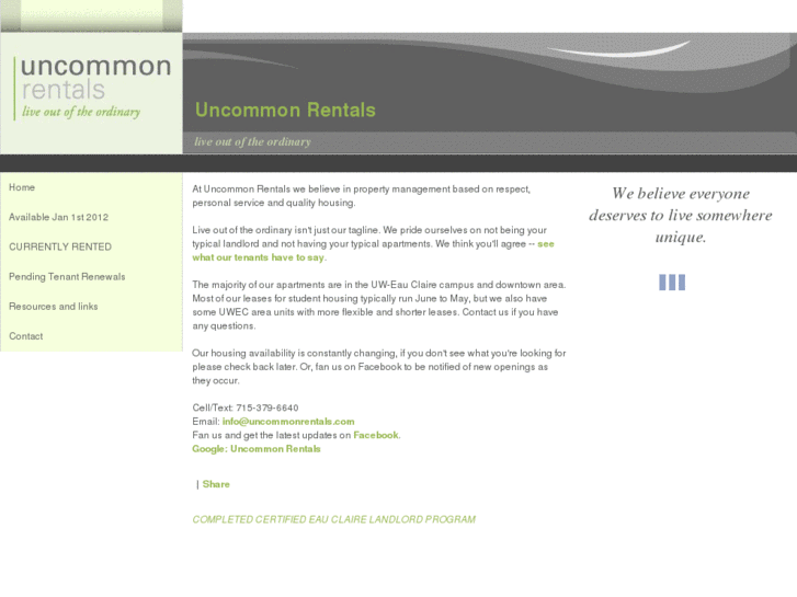 www.uncommonrentals.com