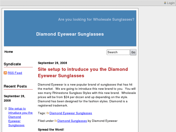 www.diamond-eyewear.com