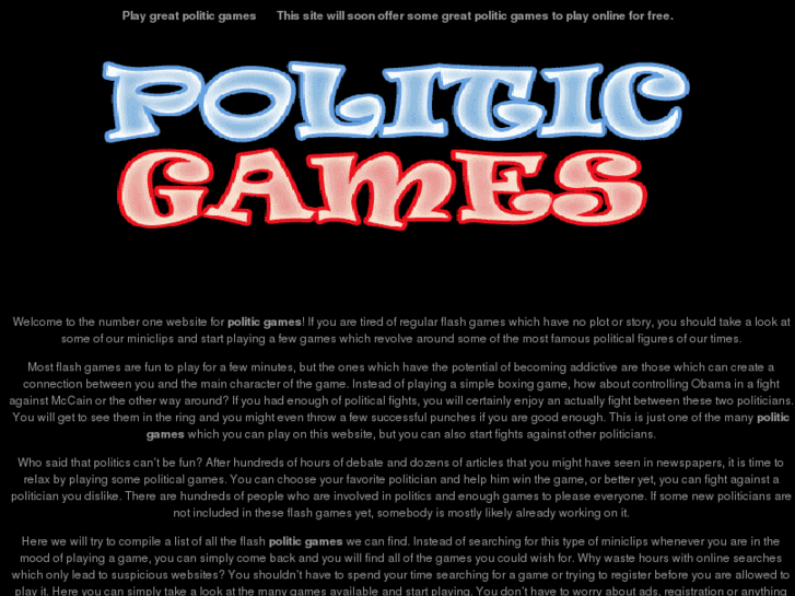 www.politicgames.com