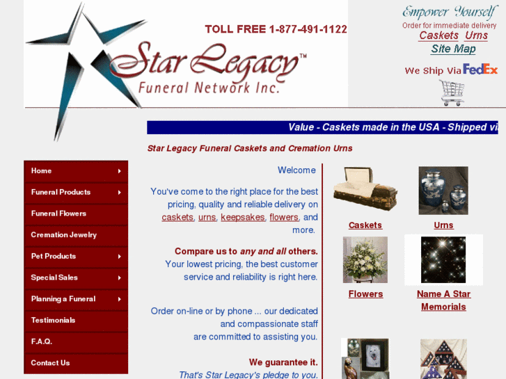 www.starlegacycaskets.net