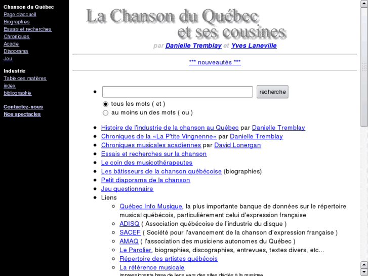 www.chansonduquebec.com