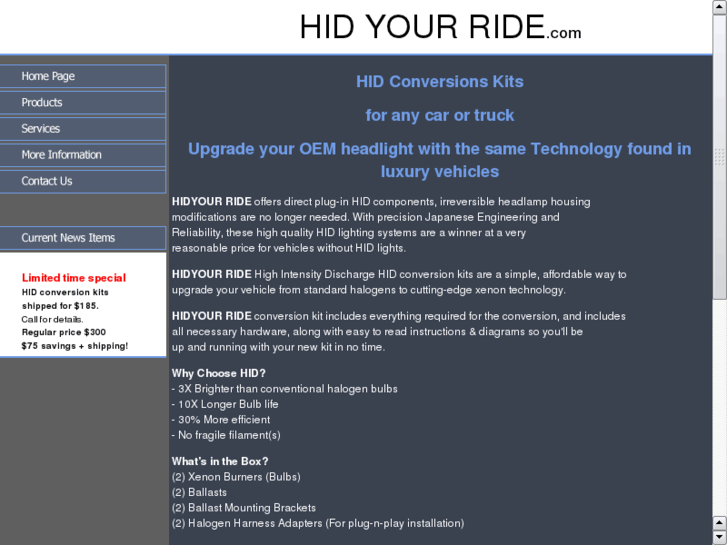 www.hidyourride.com