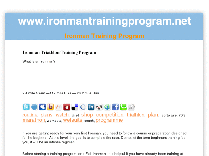 www.ironmantrainingprogram.net