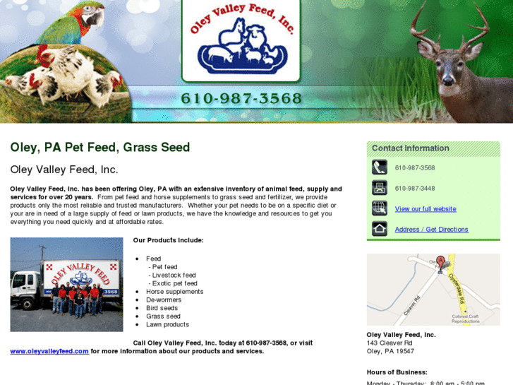 www.oleyvalleyfeed.net