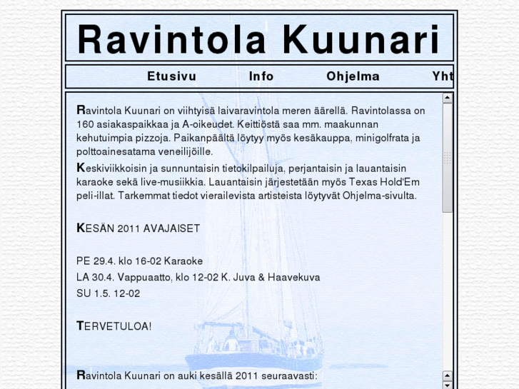 www.ravintolakuunari.net