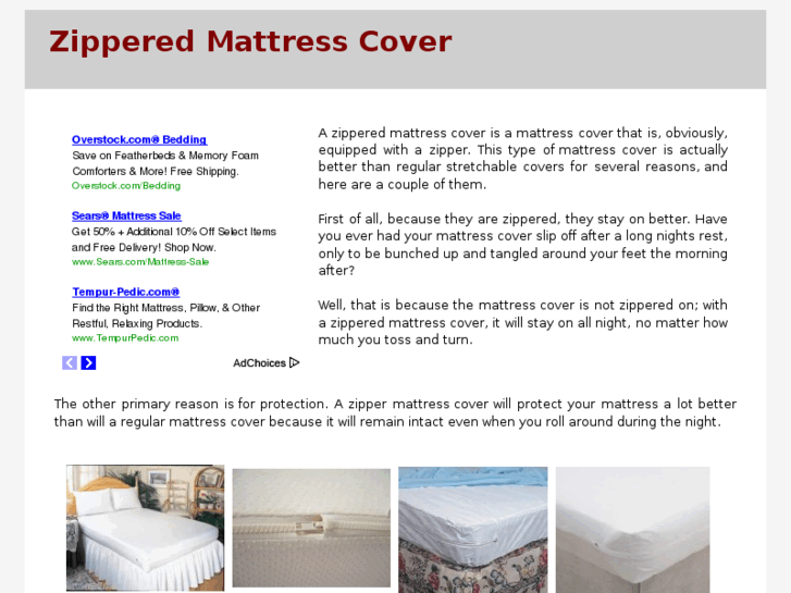 www.zipperedmattresscover.com